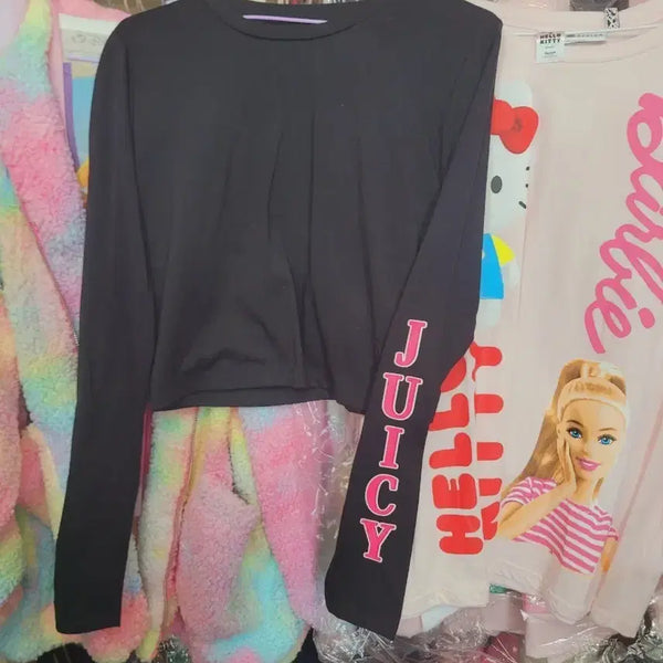 [BUNJANG] Juicy Couture Long Sleeve T-Shirt Black M / 쥬시 꾸뛰르 긴팔티 블랙M