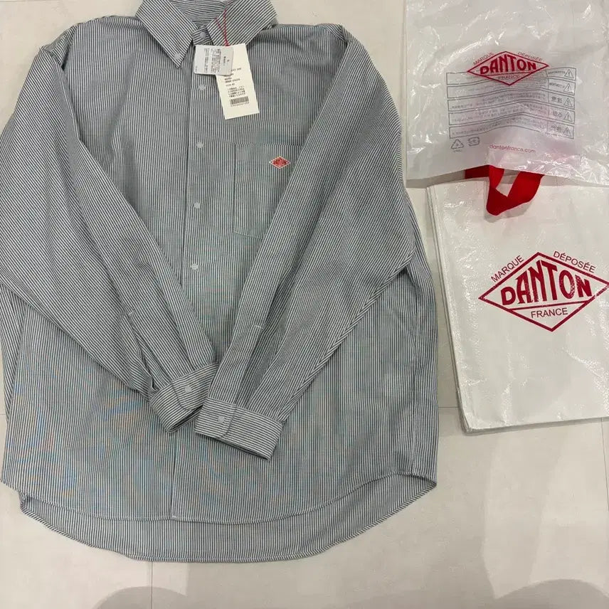 [BUNJANG] DANTON Striped T-Shirt M Size / 단톤 스트라이스 펴서 사이즈 m (40