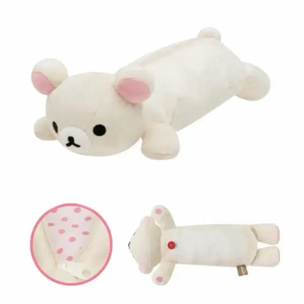 [BUNJANG] San-X Rilakkuma Korilakkuma Plush Pencil Case Pouch / [미개봉 정품] 코리락쿠마 필통 봉제 파우치 펜파우치 문구 산엑스 인형