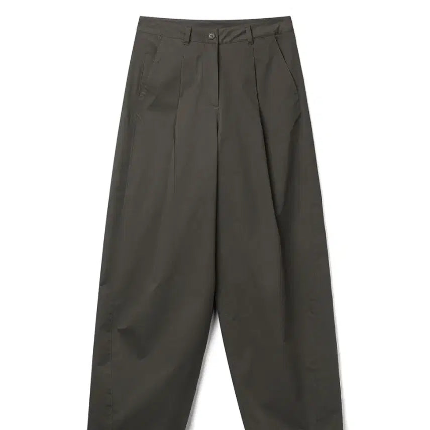 [BUNJANG] Khaki Wide Fit Pants / 와이드 팬츠