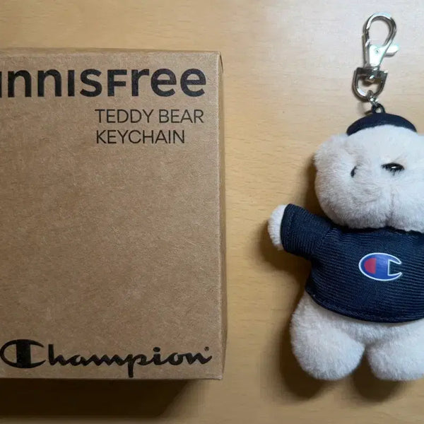 [BUNJANG] Innisfree Champion Teddy Bear Keyring / 이니스프리 챔피온 테디베어 키링