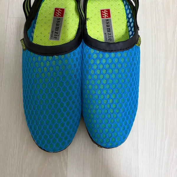 [BUNJANG] Ssippi Sports Aqua Shoes Blue/Lime Size 250 / 쌈지 스포츠 아쿠아슈즈 블루/라임 250