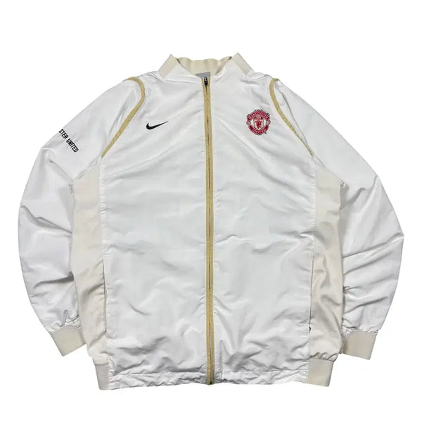 [BUNJANG] Nike Manchester United 2006-2007 Windbreaker White / 나이키 06-07 맨체스터 유나이티드 바람막이 화이트