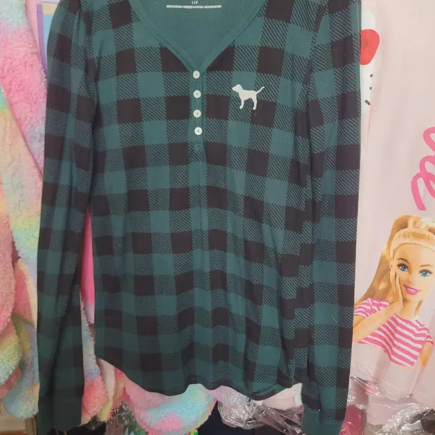 [BUNJANG] Victoria's Secret Pink Logo Long Sleeve T-Shirt - Size S / 빅토리아 시크릿 S