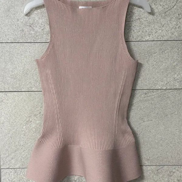[BUNJANG] Low Sugar Peplum Knit Top / 로우슈가 페플럼 니트탑