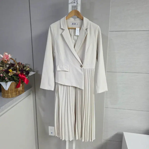 [BUNJANG] Women's Formal Dress Beige / 여성 정장 원피스 베이지색
