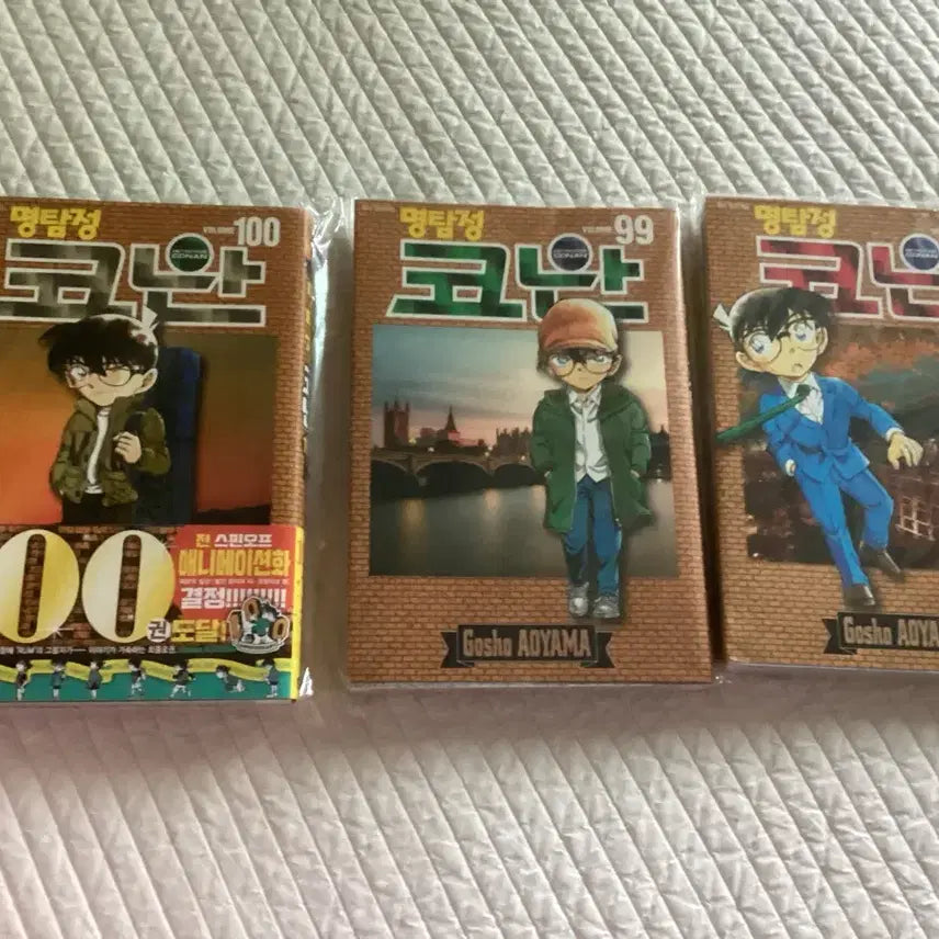 [BUNJANG] Detective Conan Manga Volumes 95, 99, 100 Set / 명탐정 코난 100,99,95권 만화책