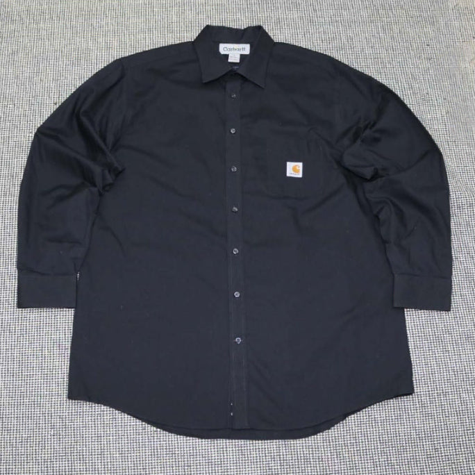 [BUNJANG] Carhartt Black Shirt L (110) / 칼하트 블랙 셔츠 110