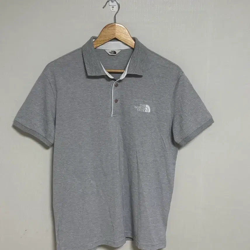 [BUNJANG] The North Face Men's Grey Polo Shirt XL / 노스페이스 남성 카라티 105 (XL) 그레이