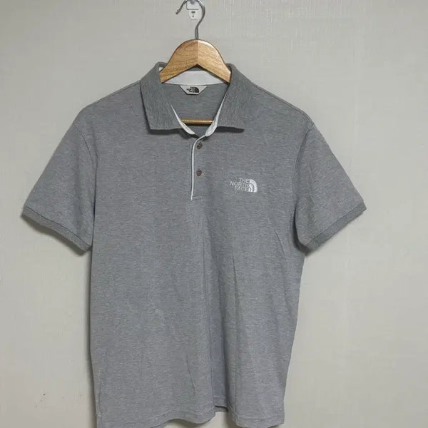 [BUNJANG] The North Face Men's Grey Polo Shirt XL / 노스페이스 남성 카라티 105 (XL) 그레이