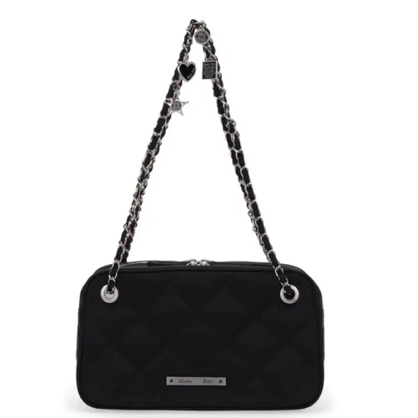 [BUNJANG] Matinkim Quilted Chain Shoulder Bag Black / 마뗑킴 퀼팅 체인 숄더백 블랙