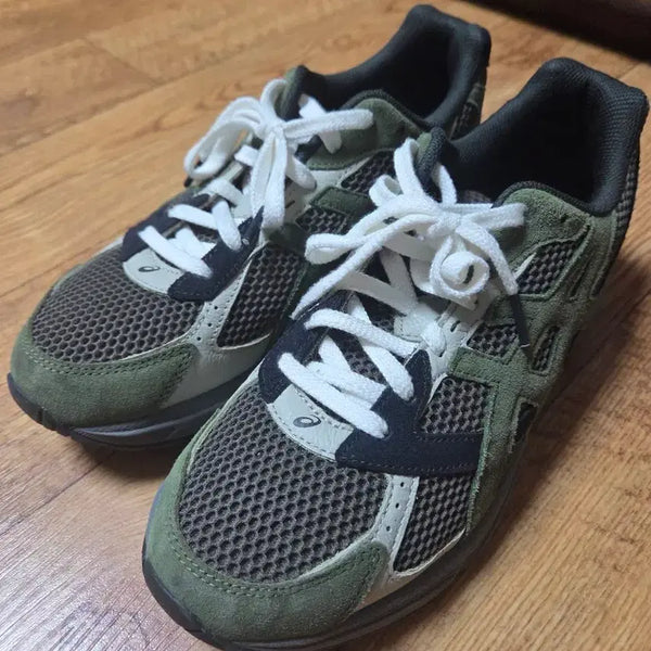 [BUNJANG] ASICS GEL-1130 SMU Olive Canvas Smog Green Sneakers / 아식스 젤 1130 SMU 올리브 캔버스 스모그 그린