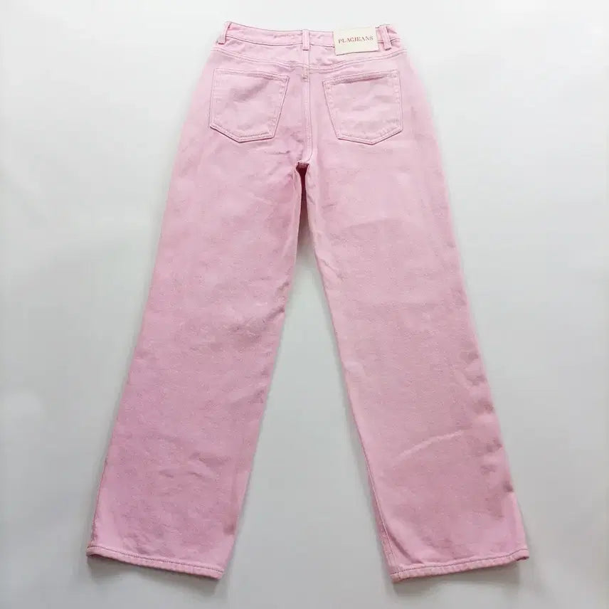 [BUNJANG] Plac Jeans Women's Retro Pink Straight Leg Denim Pants Size 26 / 플랙진 청바지 사이즈26 레트로 핑크 일자 여자 여성 데님팬츠 B1684