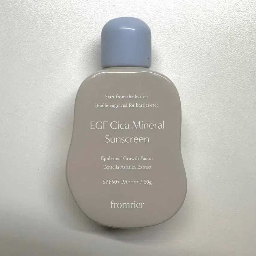 [BUNJANG] Fromlier EGF Cica Mineral Sunscreen SPF50+ PA++++ / 프롬리에 이지에프 EGF 시카 무기자차 선스크린 선크림