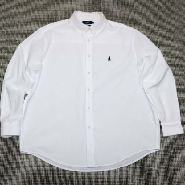 [BUNJANG] Yale White Oversized Fit Shirt (Size 105 M) / 예일 화이트 셔츠 105 M 오버핏