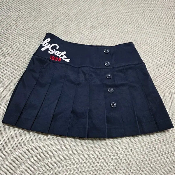 [BUNJANG] Pearly Gates Pleated Navy Culottes / 26)파리게이츠 플리츠 네이비 큐롯
