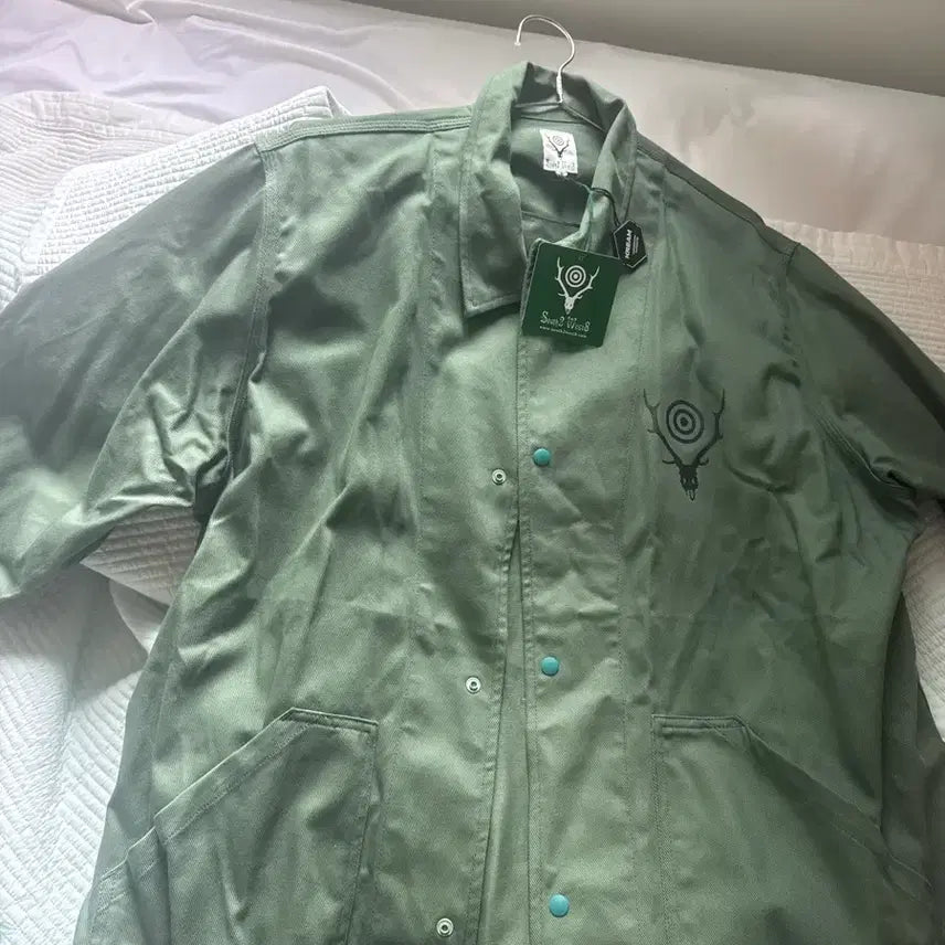 [BUNJANG] South2 West8 Coach Jacket Khaki / 사우스2 웨스트8 코치자켓 카키