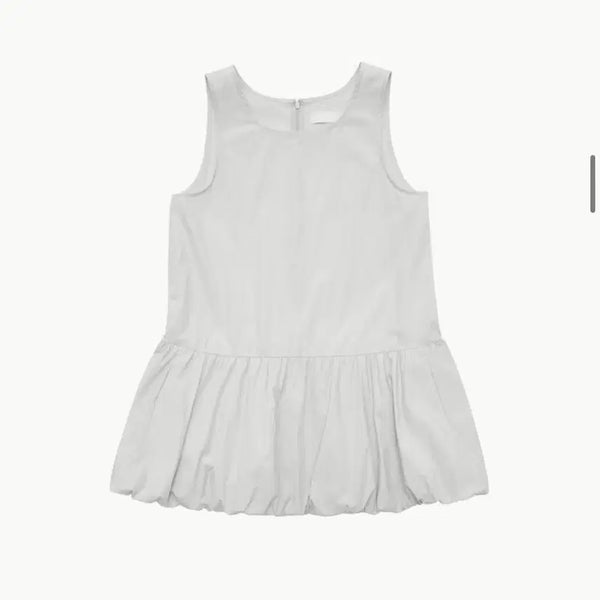 [BUNJANG] Amomento Volume Mini Dress Light Grey Size 0 / 아모멘토 볼륨 미니드레스