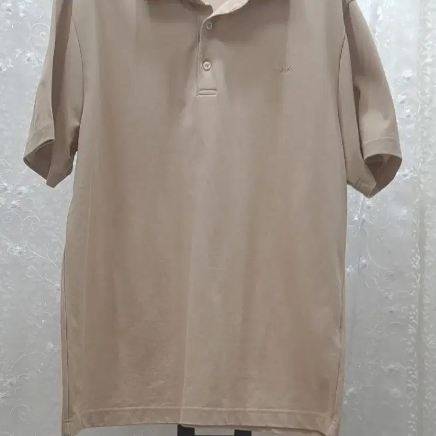 [BUNJANG] Daks Check Collar Cotton T-shirt - Size 105 / 닥스 체크 카라 면티셔츠  105