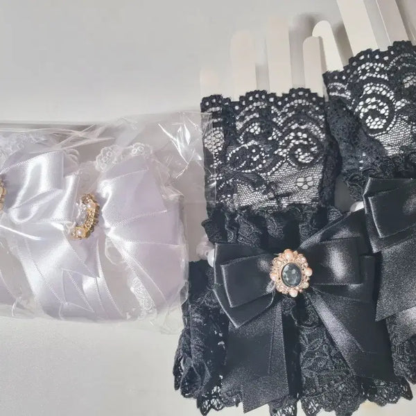 [BUNJANG] Magical Universe Lace Gloves, Wand Mini Necklace / 매지컬 유니버스 통판 로리타 의상 악세서리 레이스 장갑 요술봉 미니 목걸이