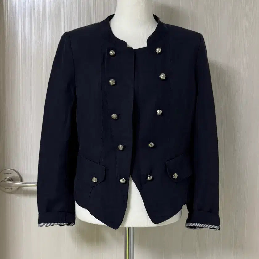 [BUNJANG] System Homme Navy Gold Button Jacket / 한섬 SJ SJ 네이비 금장 버튼 자켓 55