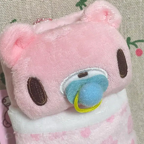 [BUNJANG] Baby Gloomy Gloomy Bear Duvet Mascot Keychain Holder / 베이비글루미 글루미베어 이불속 마스코트 키링 키홀더