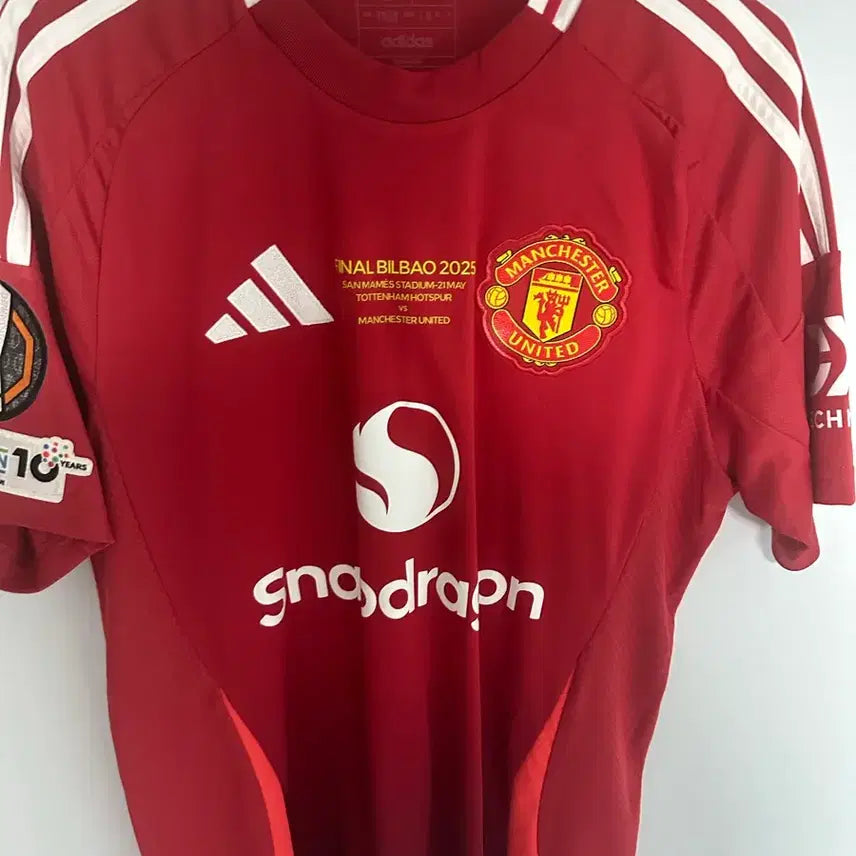 [BUNJANG] 24/25 Manchester United Home Jersey Kobbie Mainoo Europa Final Version / 24/25 맨체스터 유나이티드 홈 유니폼 코비 마이누 마킹 유로파 결승 버전