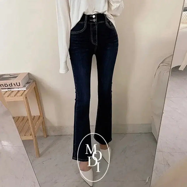 [BUNJANG] Modifit Slim Fit Bootcut High-Waist Denim Jeans / 모디핏 슬림핏 부츠컷 하이웨스트 데님 청바지