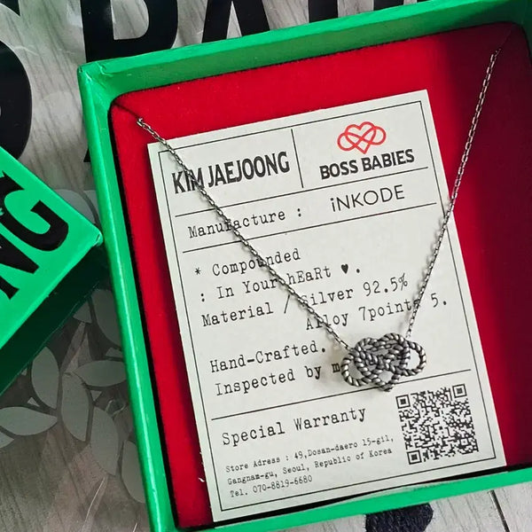[BUNJANG] Kim Jae Joong Silver Necklace J / 김재중 목걸이 J