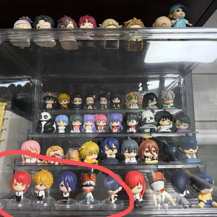 [BUNJANG] Chainsaw Man Gacha Standing Mini Figure 5-Piece Bundle Set / 체인소맨 가챠 스탠딩 미니 피규어 5종 일괄 판매