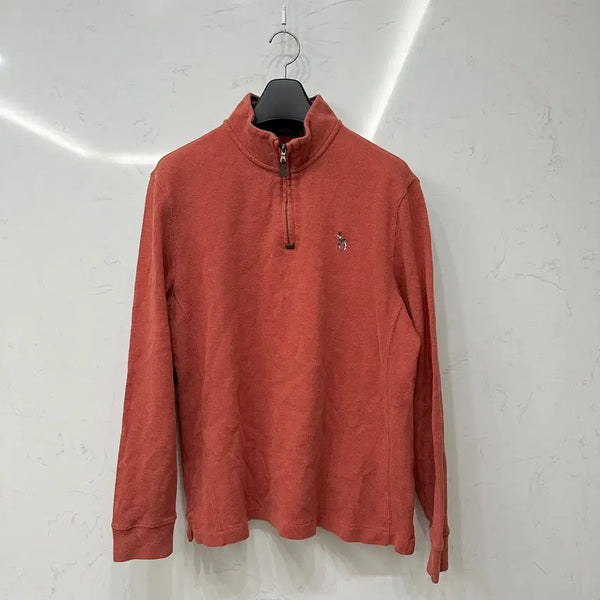 [BUNJANG] Hazzys Half-Zip Sweatshirt Orange / 헤지스 하프집업 맨투맨 오렌지 2XL 110