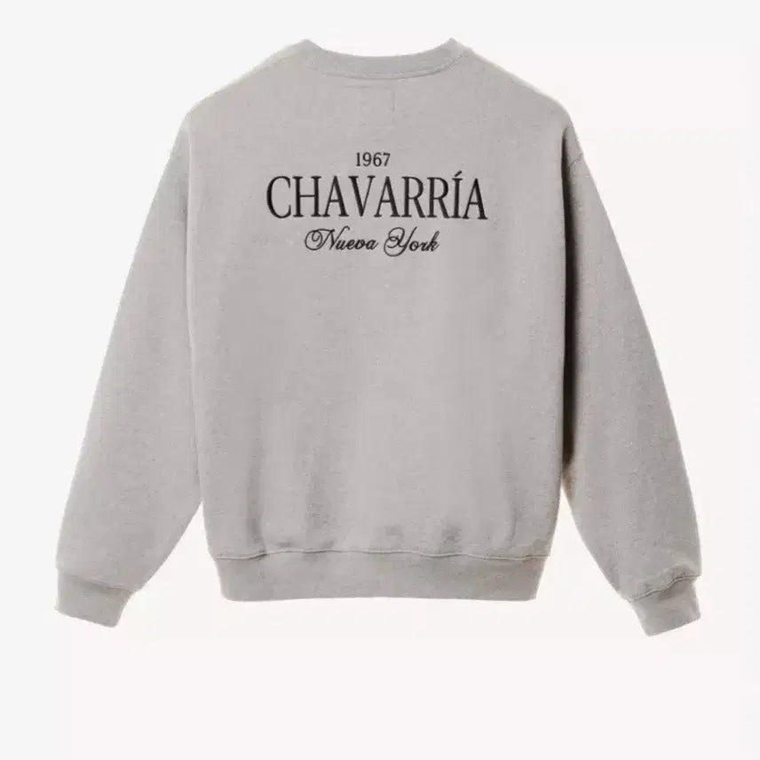 [BUNJANG] Zara x Willy Chavarria Embroidered Crewneck Sweatshirt Grey M / [새상품]윌리 차바리아x자라 자수 크루넥 스웨트 셔츠