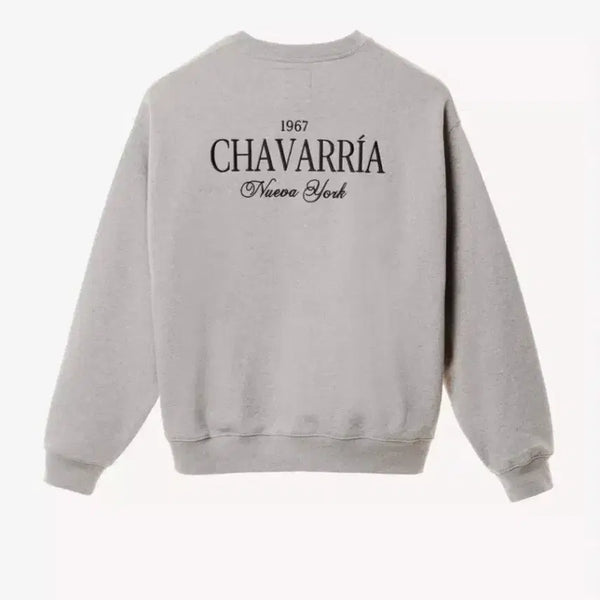 [BUNJANG] Zara x Willy Chavarria Embroidered Crewneck Sweatshirt Grey M / [새상품]윌리 차바리아x자라 자수 크루넥 스웨트 셔츠