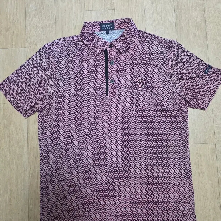 [BUNJANG] Pearly Gates Golf Short Sleeve Polo Shirt / 파리게이츠 골프 카라반팔티셔츠