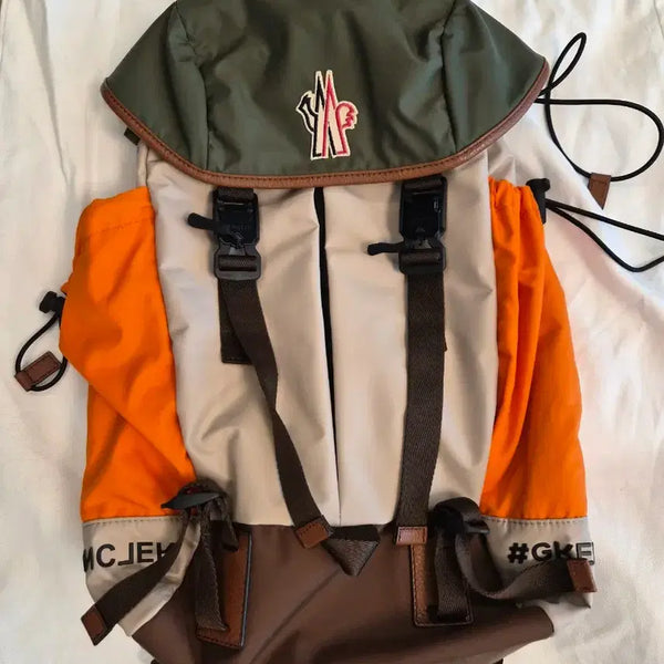 [BUNJANG] Moncler Grenoble DAY-NAMIC Backpack Beige/Green/Orange / (새상품)몽클레르 그레노블 DAY-NAMIC 백팩