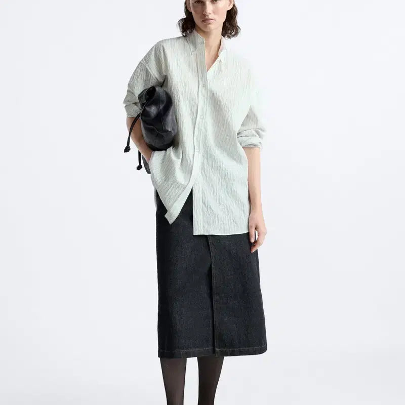 [BUNJANG] Zara Studio Nicholson Denim Midi Skirt / zara 스튜디오 니콜슨 데님 스커트