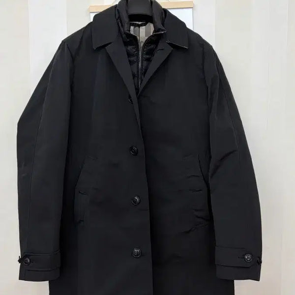 [BUNJANG] Burberry Men's Trench Coat Black Nylon / 버버리 남성 트렌치 코트 블랙