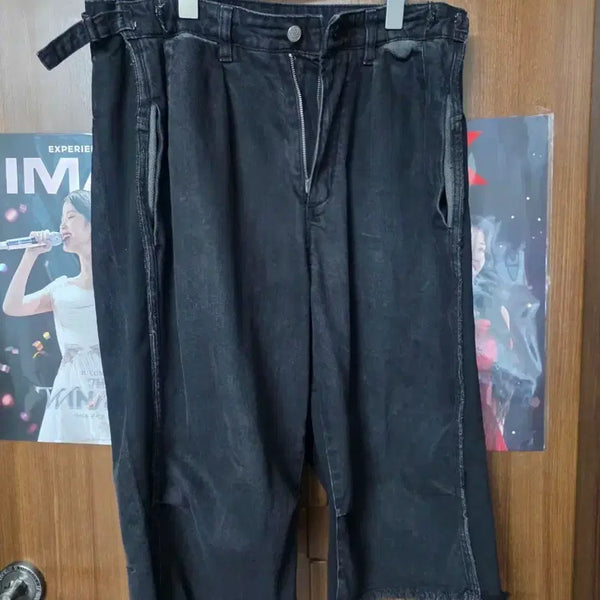[BUNJANG] Polilu 6-Cut Rebuild Denim Washed Black / 2) 폴리테루 6컷 리빌드 데님 워시드 블랙