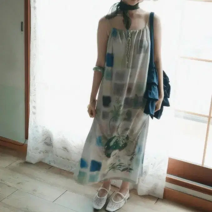 [BUNJANG] Seogwa Tuseo Long Dress / 한땀한땀 서과투서 롱원피스