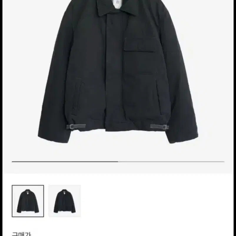 [BUNJANG] Polilu Padded Deck Jacket Black Size 4 / 폴리테루 패디드 덱 자켓 블랙 4