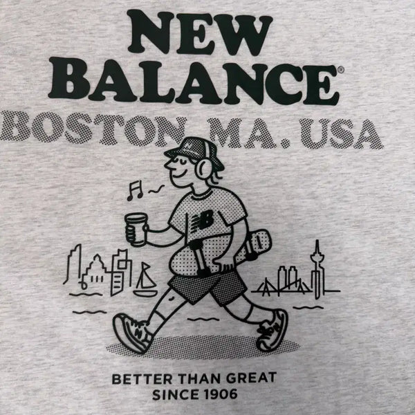[BUNJANG] New Balance Boston Short Sleeve T-Shirt / 뉴발란스 보스턴 반팔티