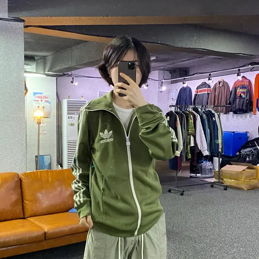 [BUNJANG] Adidas Europa Track Top Jersey Khaki B5641 / 아디다스 유로파 카키 트랙탑 져지 B5641