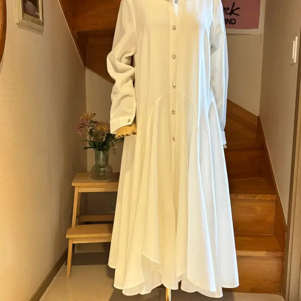 [BUNJANG] White Shirt Dress / 화이트 셔츠 원피스