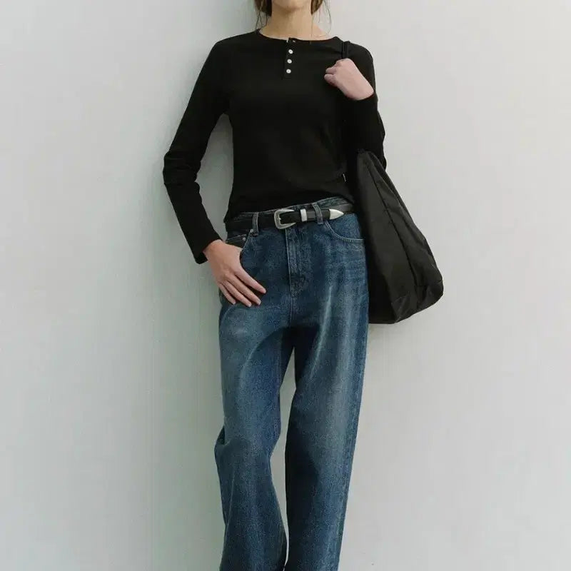 [BUNJANG] Dunst Loose Jeans Vintage Blue S / [택달린새상품] 던스트 loose jeans 루즈진 빈티지블루 s
