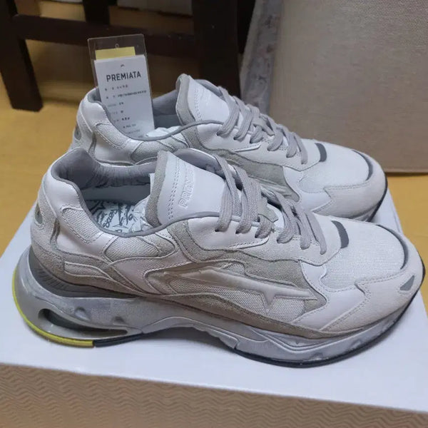 [BUNJANG] Premiata Sharky Grey Sneakers EU42 / [270] 프리미아타 샤키 그레이 EU42 풀박스 새상품