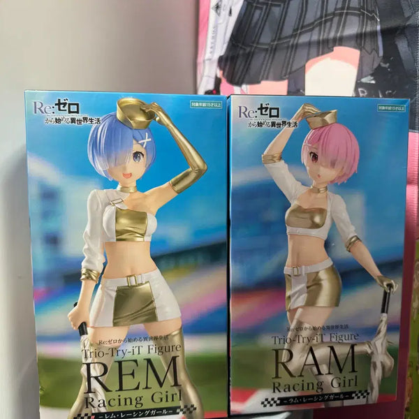 [BUNJANG] Re:Zero Starting Life in Another World Frey Racing Girl Rem & Ram Figure Bundle Set (Sealed) / [미개봉] 리제로부터 시작하는 이세계생활 후류 레이싱걸 렘,람 피규어 일괄