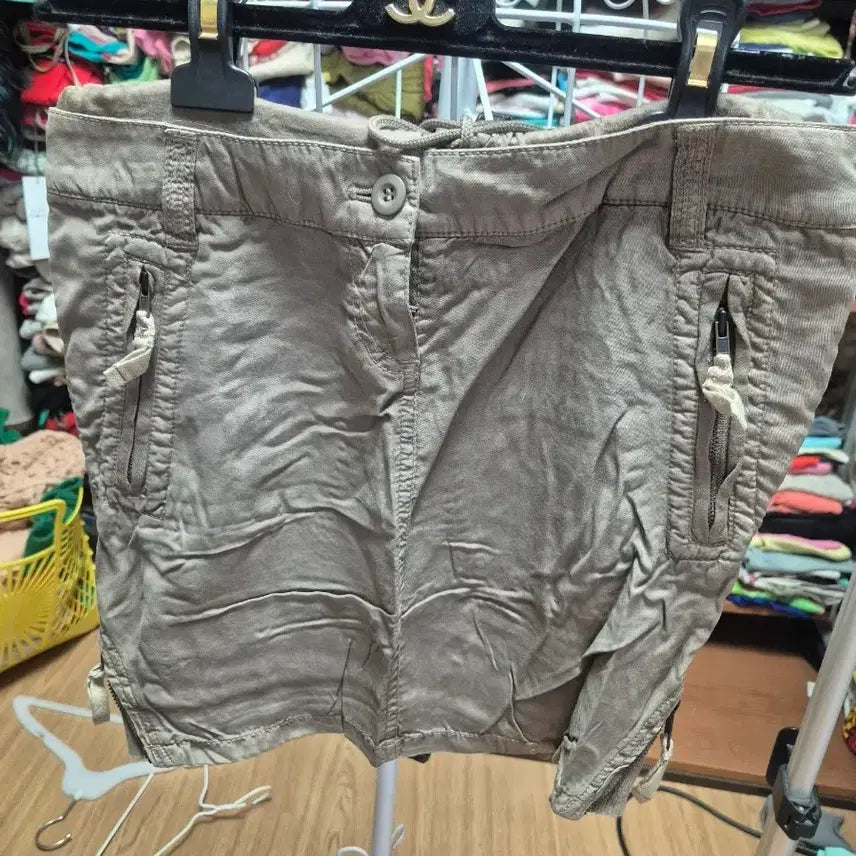 [BUNJANG] Khaki Cargo Mini Skirt / 일본수입 카키색 카고스커트
