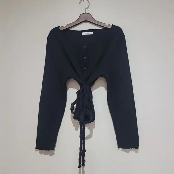 [BUNJANG] 09Women Waist Tie Cardigan / 09우먼 허리끈 가디건