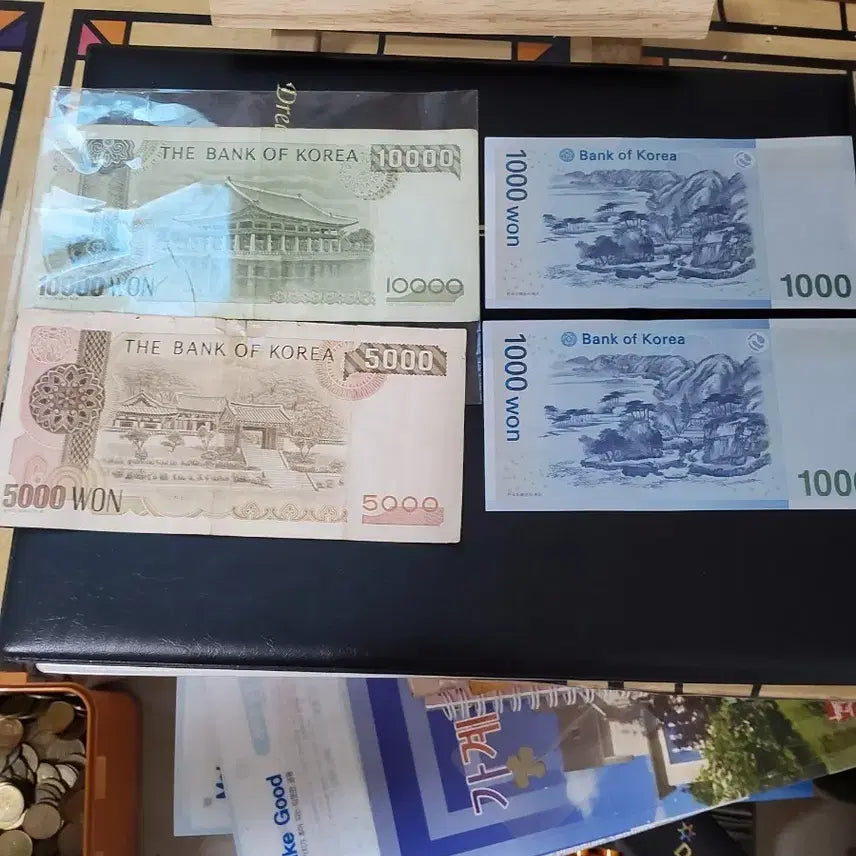 [BUNJANG] Bank of Korea Banknotes Set (10000 KRW, 5000 KRW, 1000 KRW) / 한국은행권 10000원 5000원 1000원권