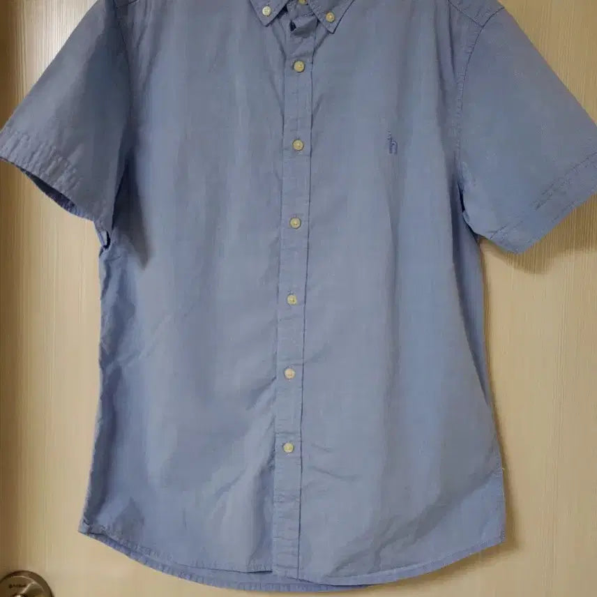 [BUNJANG] Hazzys Blue Short Sleeve Shirt / 헤지스   블루 반팔 셔츠